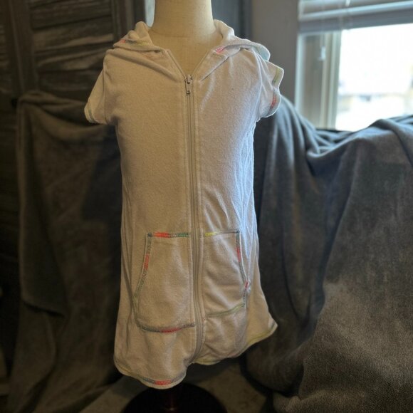 SO Terry Cloth Girls' Swim Cover-Up.  Size 5/6 - Picture 1 of 2